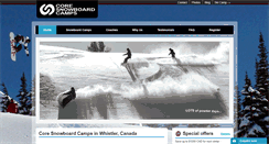 Desktop Screenshot of coresnowboardcamps.com