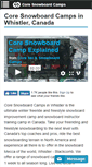 Mobile Screenshot of coresnowboardcamps.com
